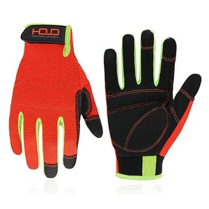 Paire De Gants Tactiles Orange - Taille Unique - Neuf Avec étiquettes - Générique