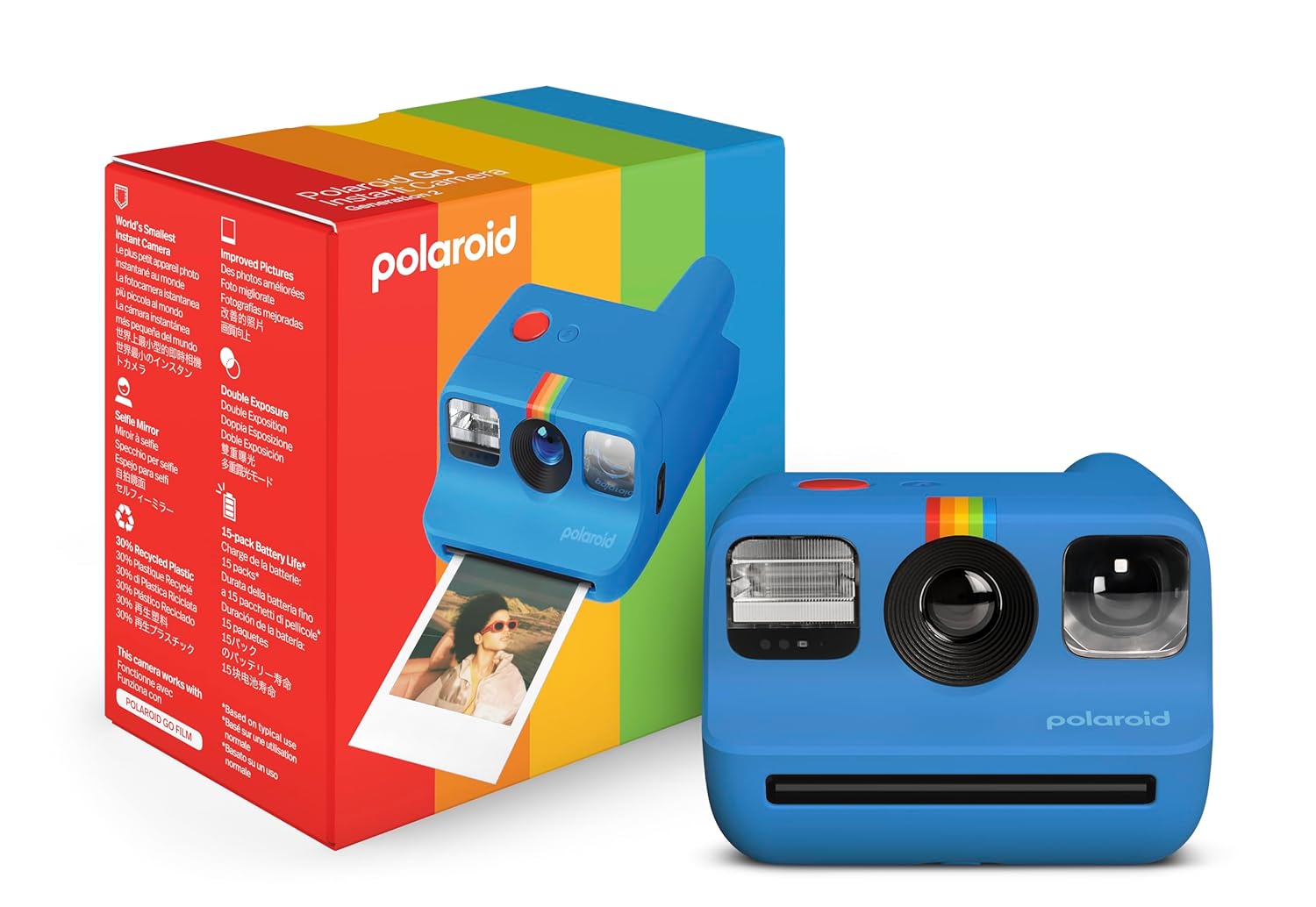 Polaroid Azul Cámara Instantánea Go Gen 2 - Imagen 3