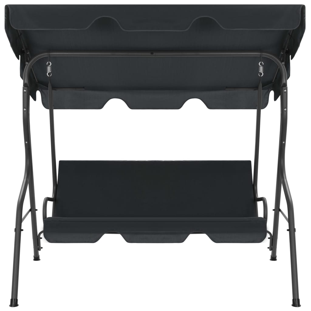 Balancelle de jardin Anthracite 170 x 110 x 153 cm vidaXL - 2