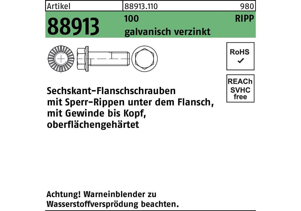 Sperr Rask Reyher Vis hexagonale R 88913 Sperr-Ripp VG x20mm | Leroy Merlin