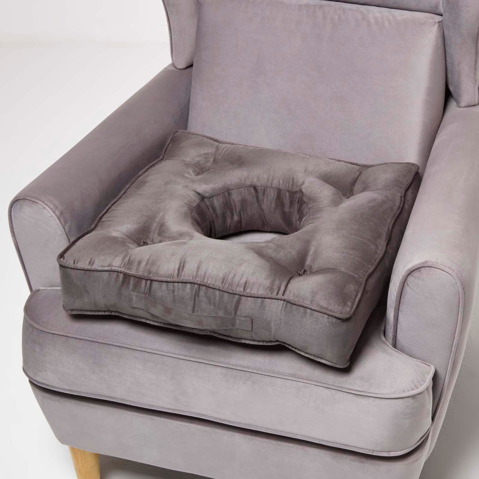 Coussin Rehausseur épais 12 Cm - Pour Fauteuil, Personnes âgées Ou Enceintes - Mousse Souple Antidérapante - Confort Et Stabilité