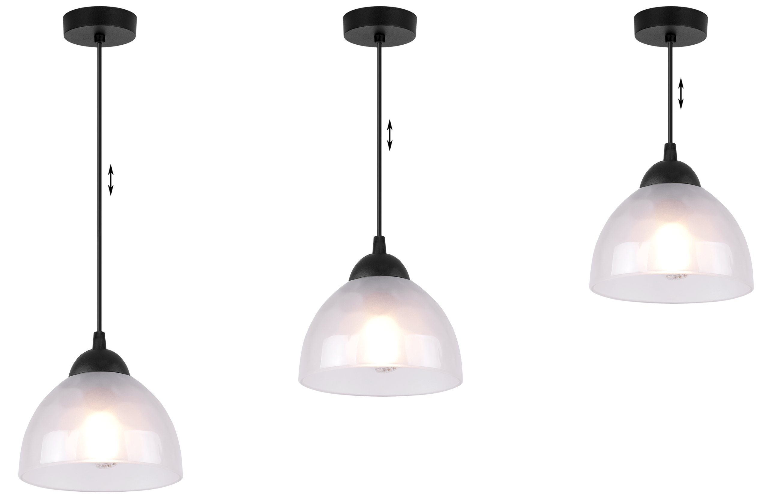 Lampa sufitowa wisząca Venice modern E27 klosz półokrągły biały Light Home LH - 5
