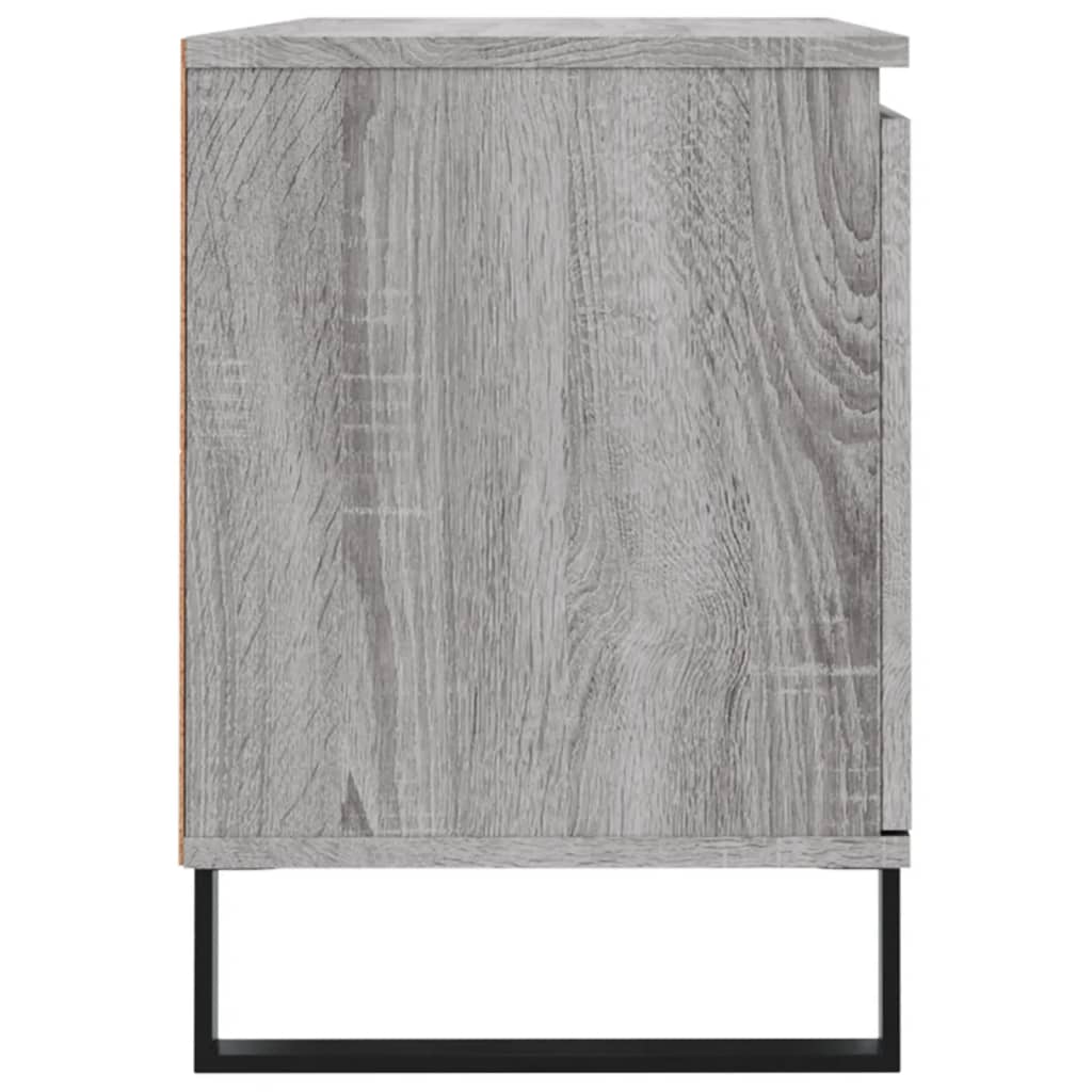 Meuble TV sonoma gris 104x35x50 bois d'ingénierie - 7