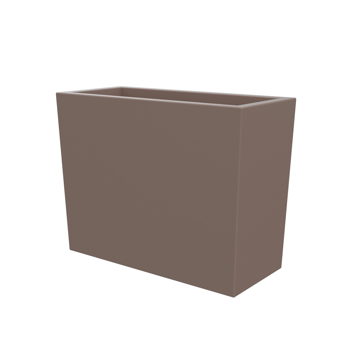 vaso rettangolare plastica 100 cm