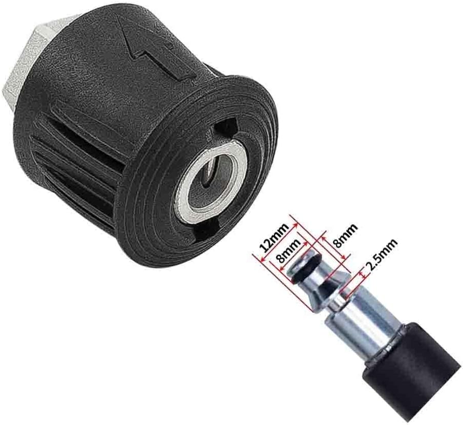 Adaptador De Manguera Para Hidrolimpiadora BommFu - Conexión Rápida Y Sin Fugas Para Coche, Jardín Y Patio - Pieza De Recambio En PVC De 12.4 Cm