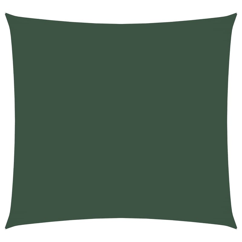 Żagiel przeciwsłoneczny prostokątny 4,5 x 4,5 m z ciemnozielonej tkaniny Oxford do ogrodu zewnętrznego