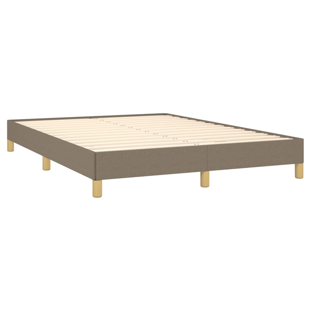 Cadre de lit sans matelas taupe 160 x 200 cm tissu - 4