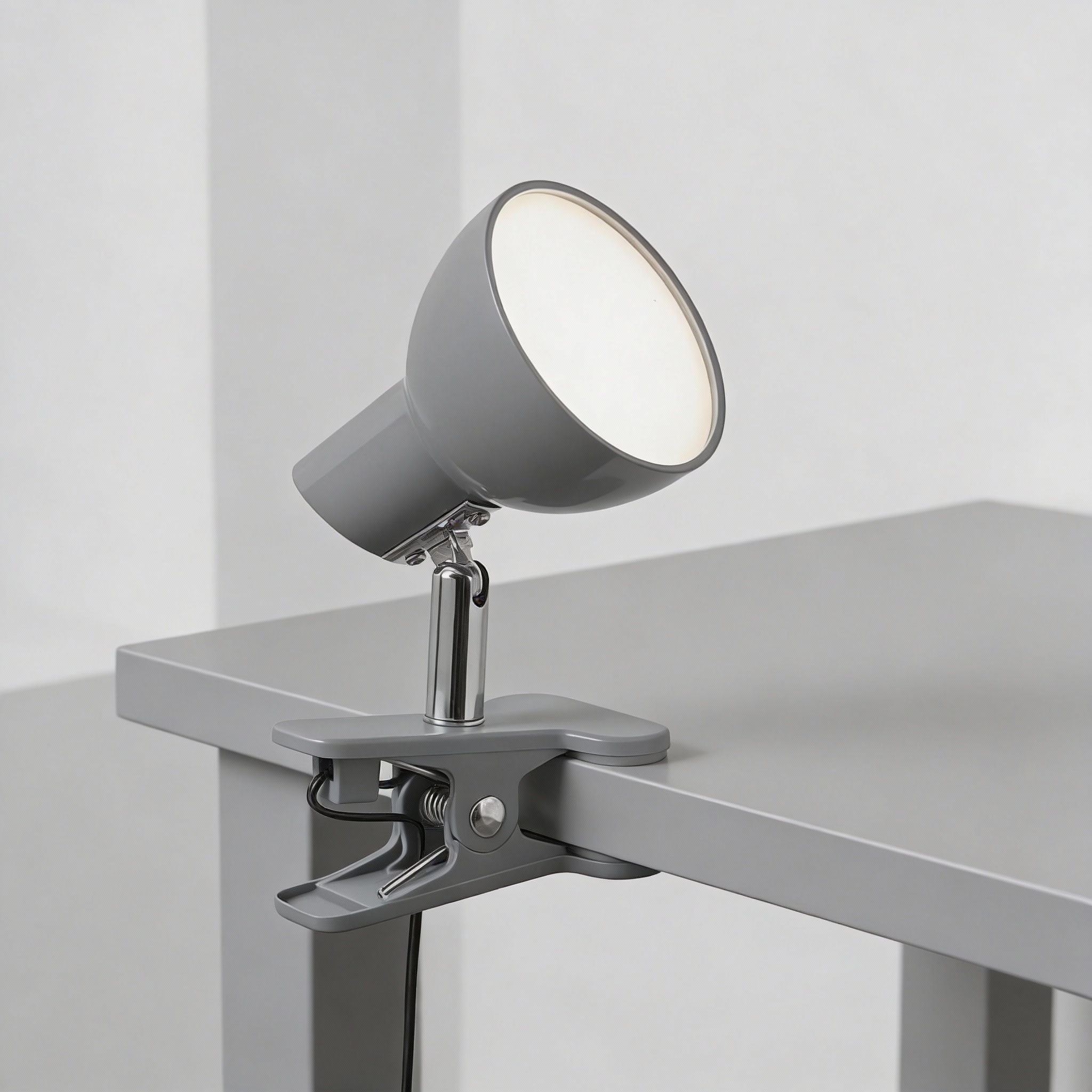 Lampka nocna z klipsem popielata wbudowany LED 5W Noah 1480 Rabalux