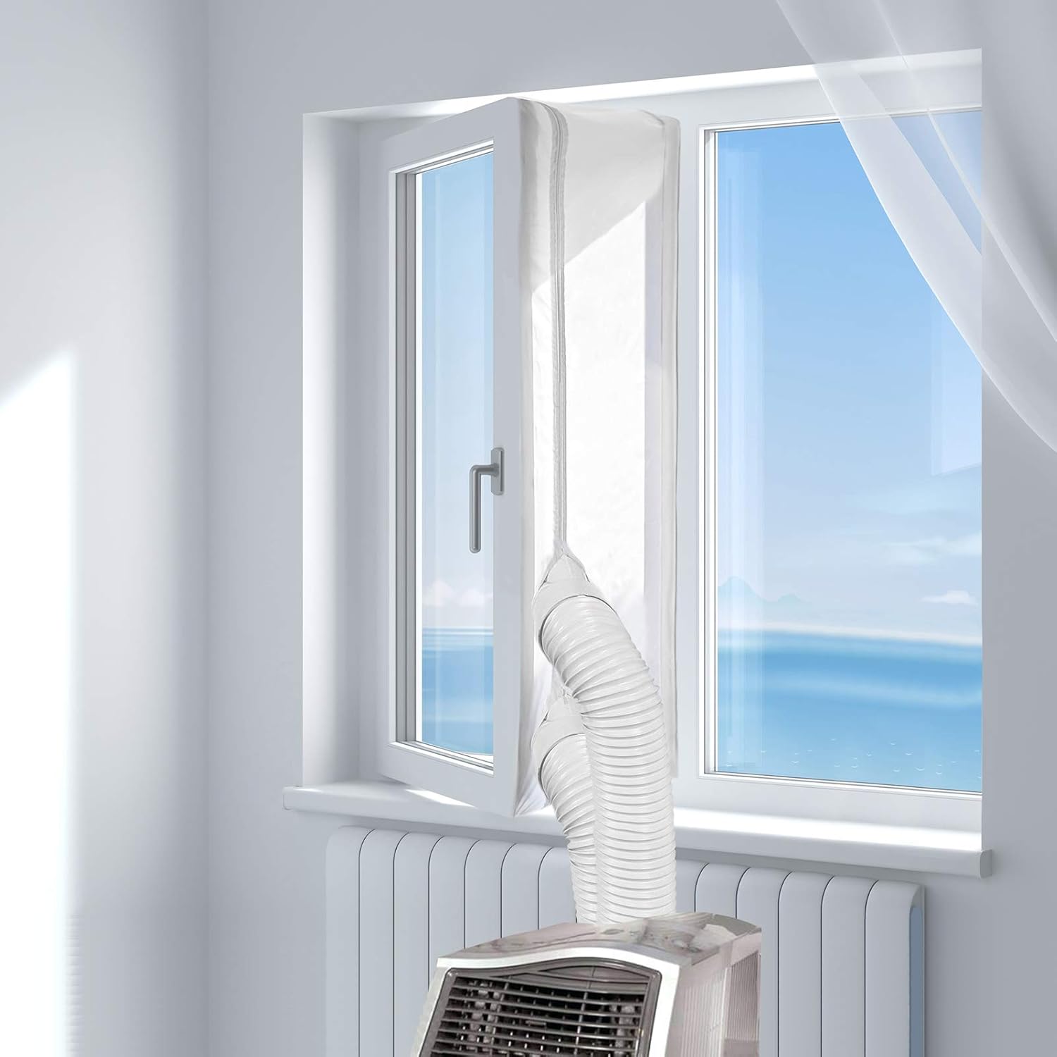 Bâche d'étanchéité pour fenêtre de 6 mètres - porte double - bâche d'étanchéité pour climatiseur -100 pièces - 6