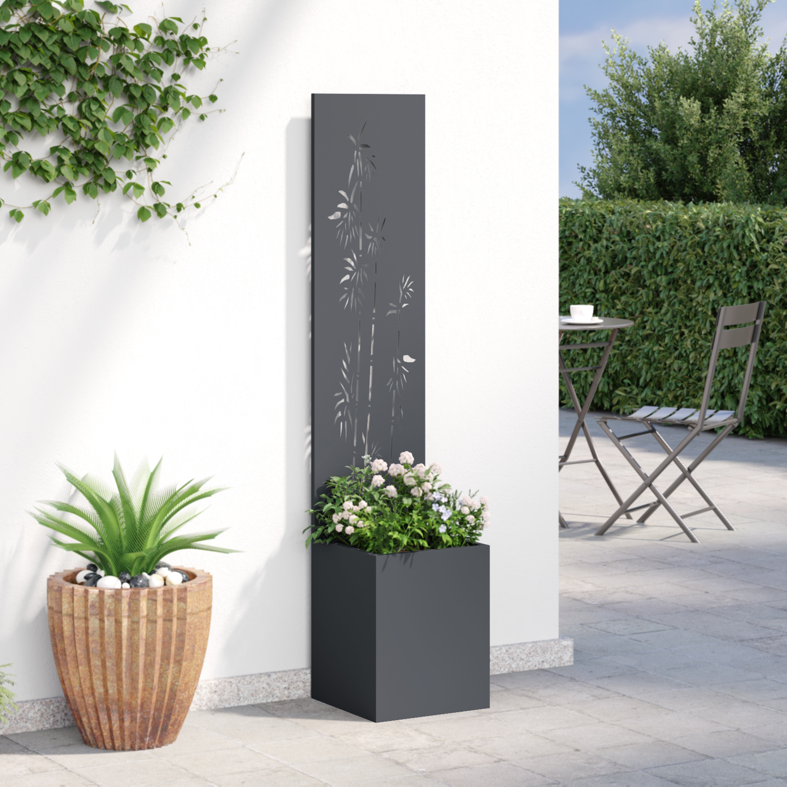 Écran de confidentialité de jardin Anthracite 32 x 140 cm vidaXL - 4