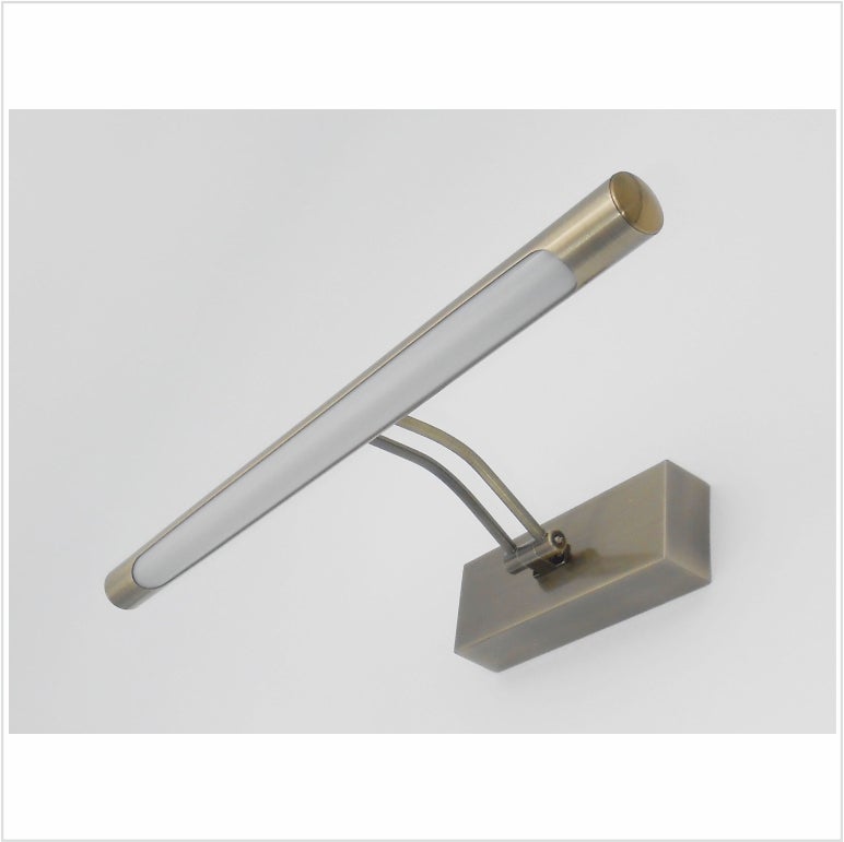 Applique LED Da Parete Orientabile - 6W, Luce Calda 3000K, Finitura Cromo, Per Illuminare Quadri E Specchi - 10