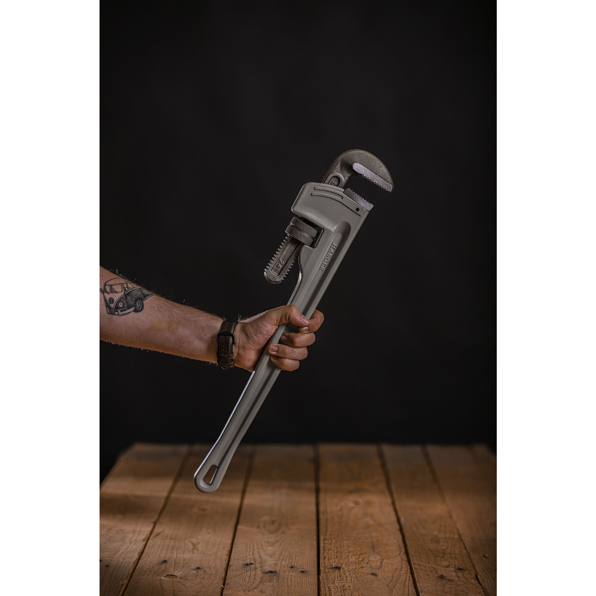 Clé à griffe alu 24'' longueur 600mm - HANGER - 121224 | Leroy Merlin