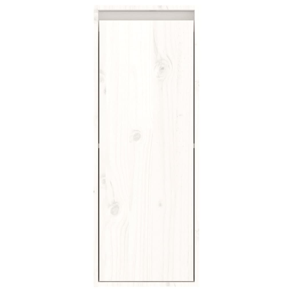 Maison Exclusive - Armario de pared de madera maciza de pino blanco 30x30x80 cm - 5