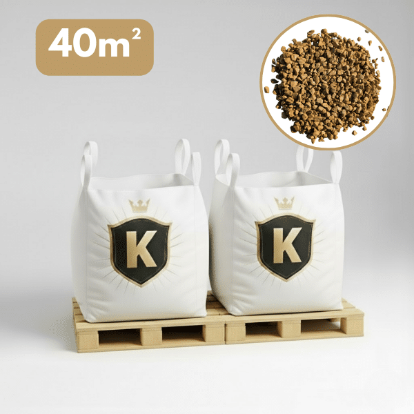 PACK 2 X BIG BAG de +/- 1,5T (40 M²) Gravier Jaune Concassé 6/10 mm - Livraison PREMIUM