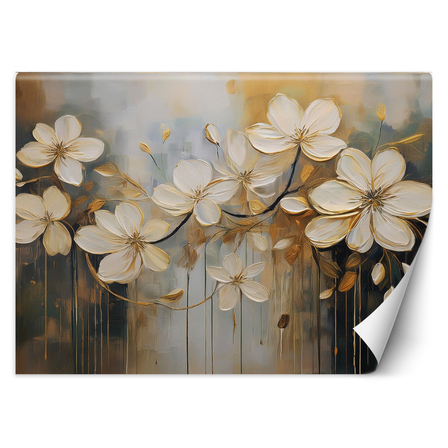 Fototapeta, Kwiaty malowane naturą 450x315