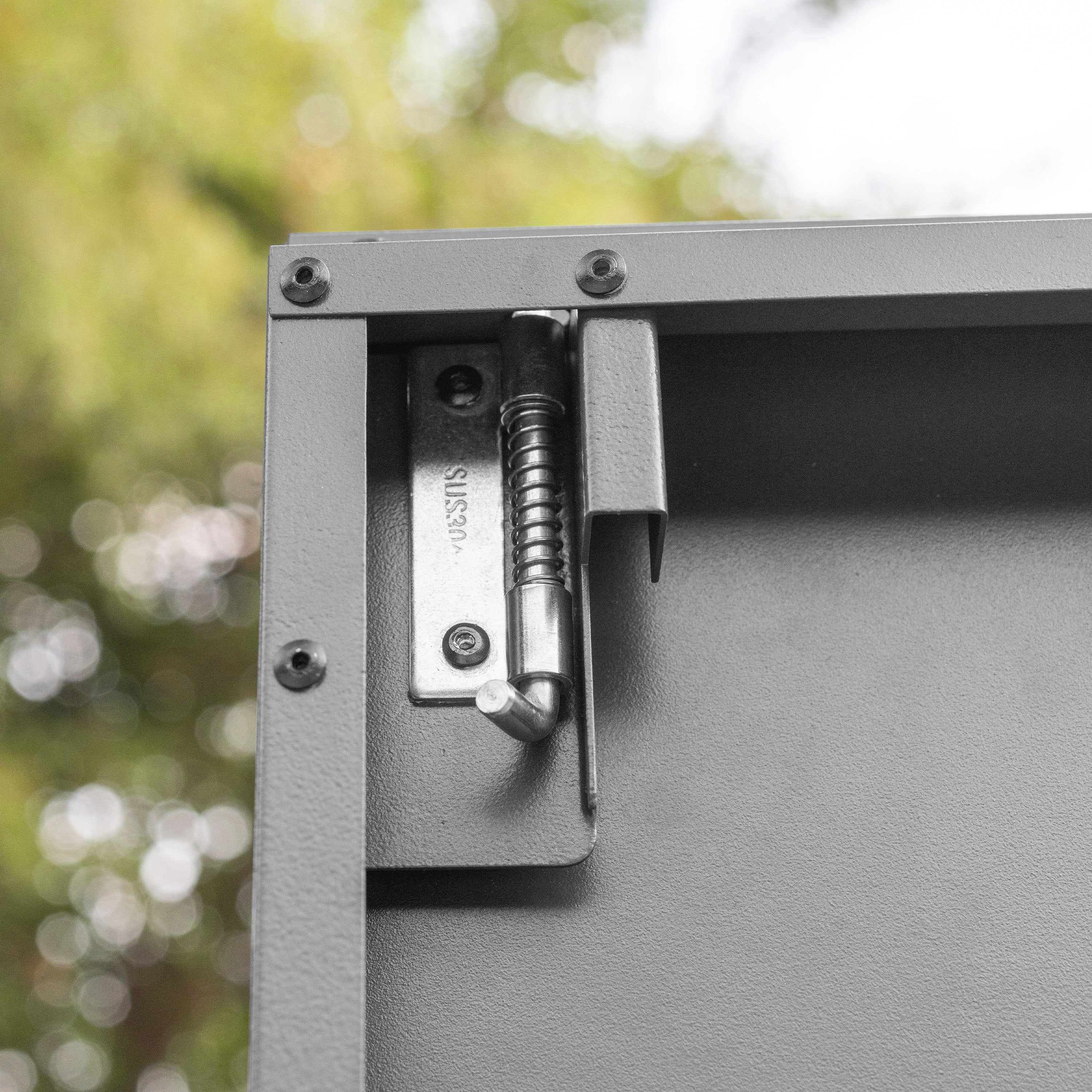 GFP Primeyard Casetta da giardino metallo 150x120x205 cm Armadio da esterno per attrezzi antracite - 8