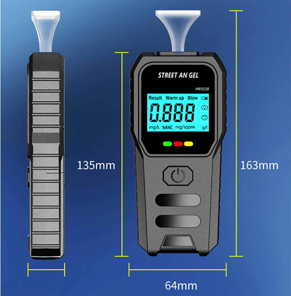 Ethylotest Electronique,Alcootest,Affichage LCD, Détection Rapide, Professionnel pour un Usage Domestique【Batterie Non Incluse】 - 4