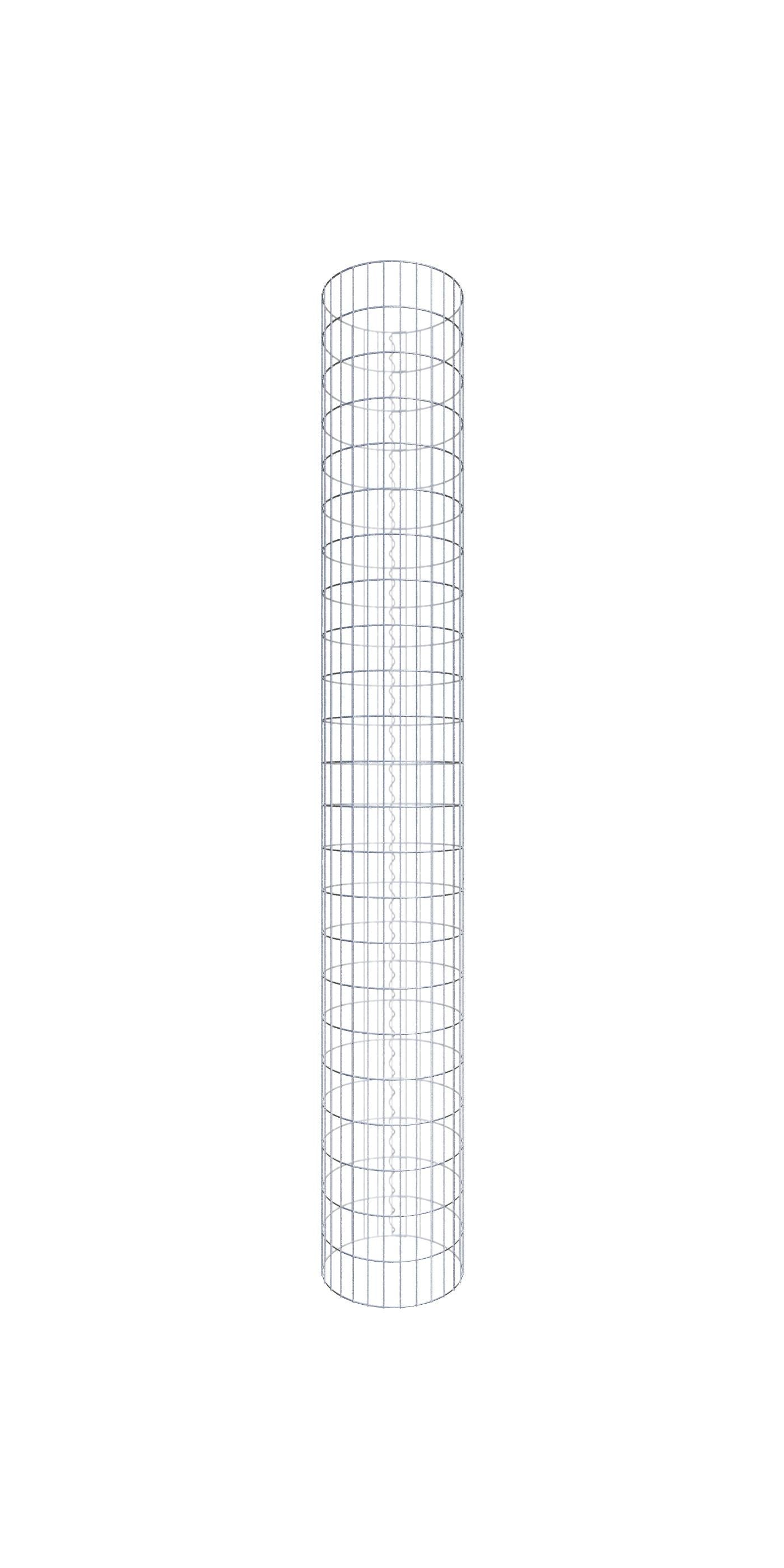 Kolumna gabionowa o średnicy 47 cm, okrągła MW 5 x 10 cm - Wysokość: 2,30 m