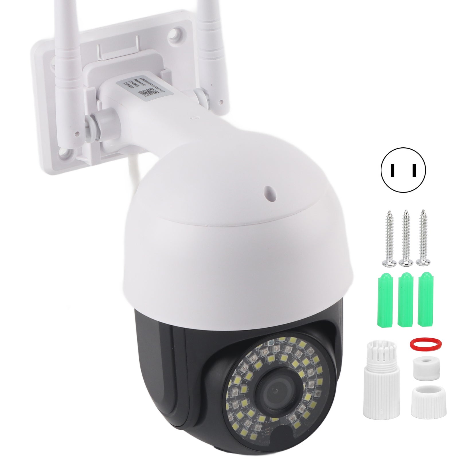 Fausse caméra de surveillance, lot 8, lampe LED, murale, sécurité