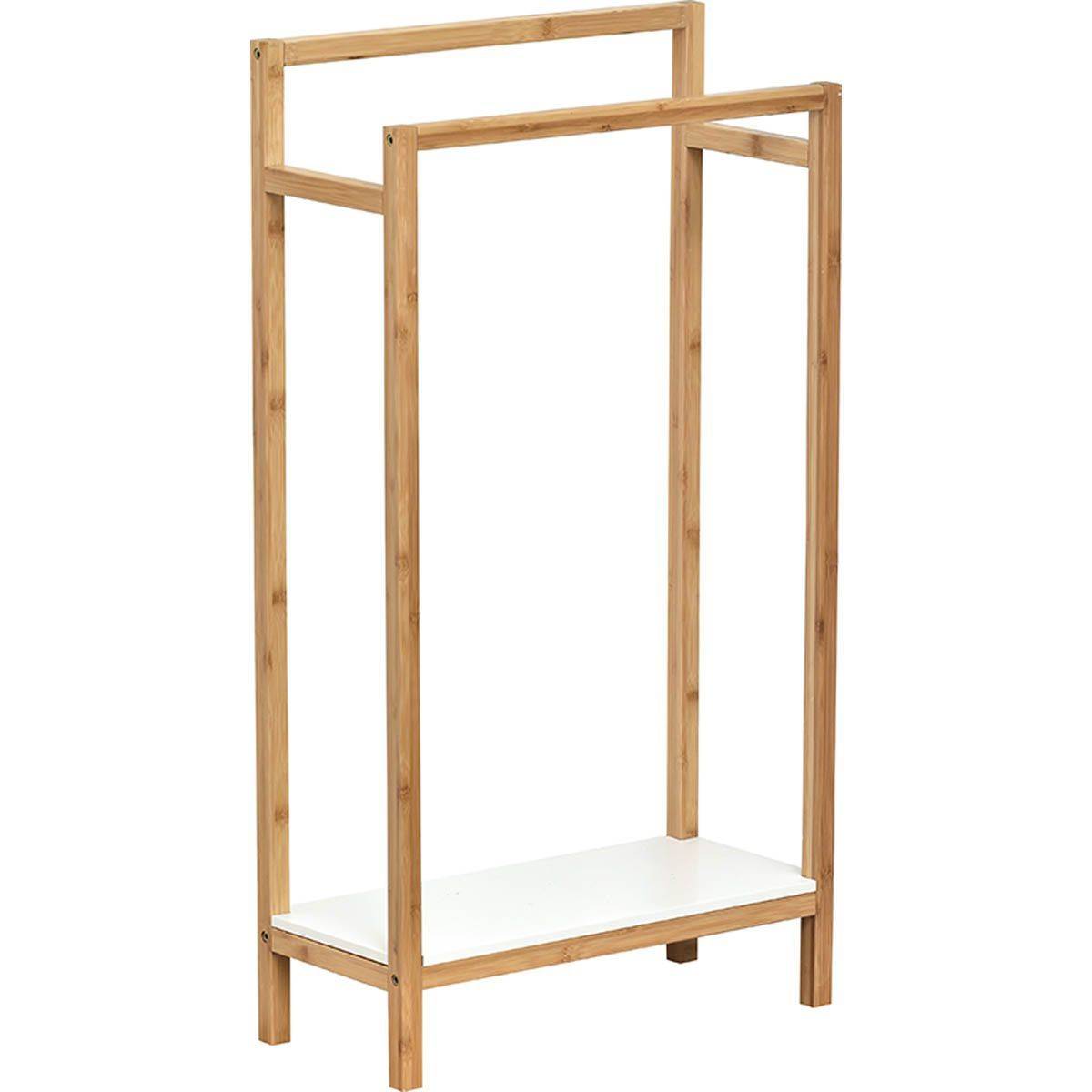 Porte-Serviettes Bambou Kentucky 3 Barres – Élégant Escalier Salle De Bain Moderne 24×54×82 Cm