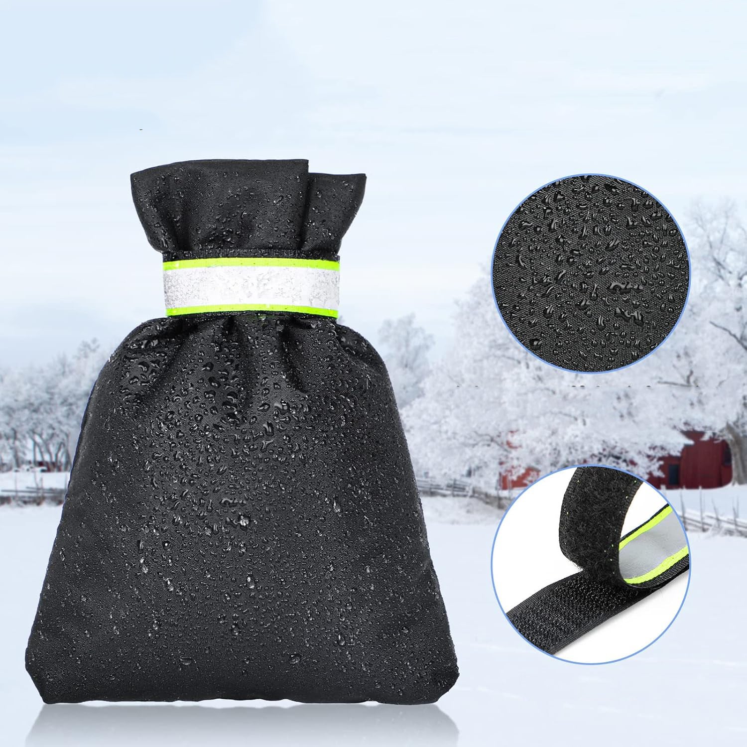 Couvercle de robinet antigel réfléchissant extérieur 2 pièces, 22*18 cm - 3