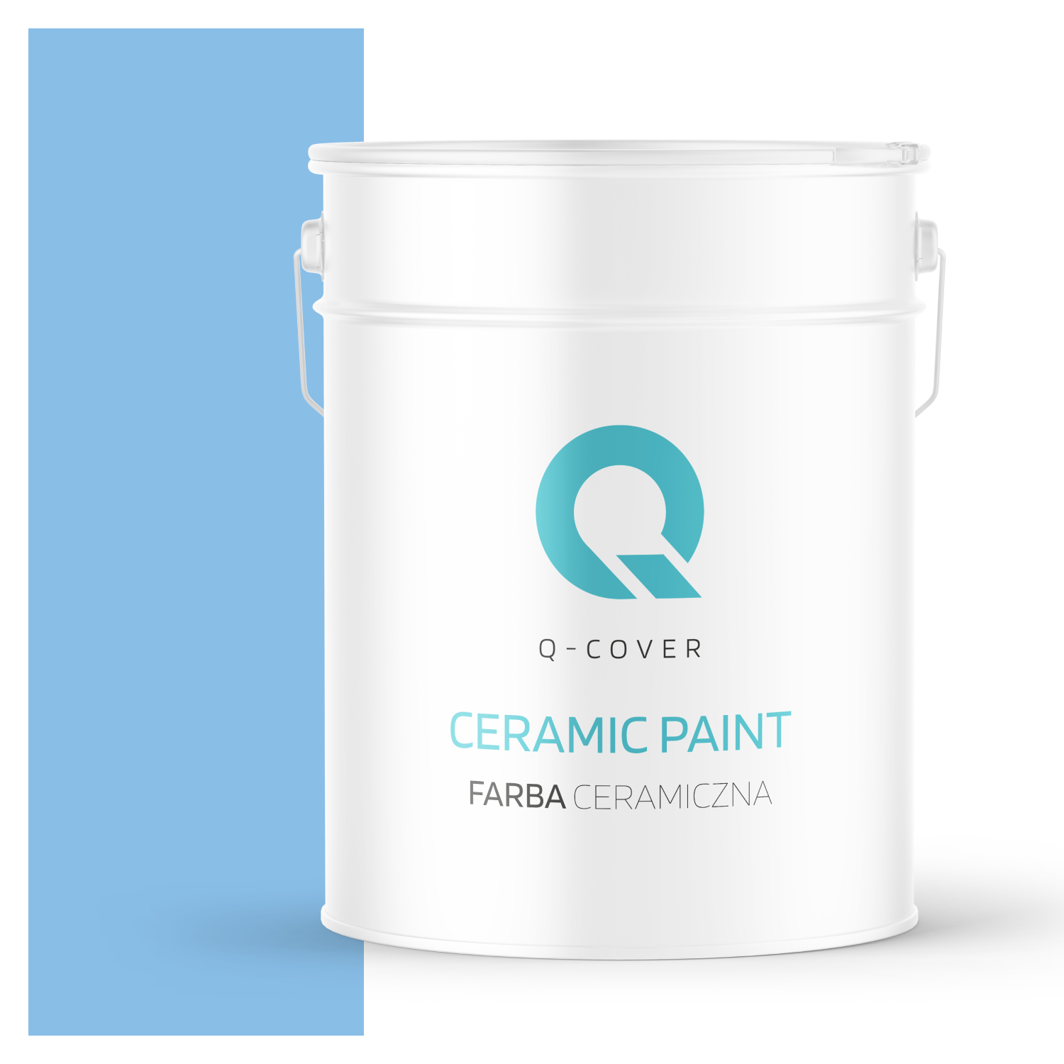 Farba Ceramiczna Do Ścian i Sufitów Q-Cover Błękit królewski H0141 Głęboki Mat 10L