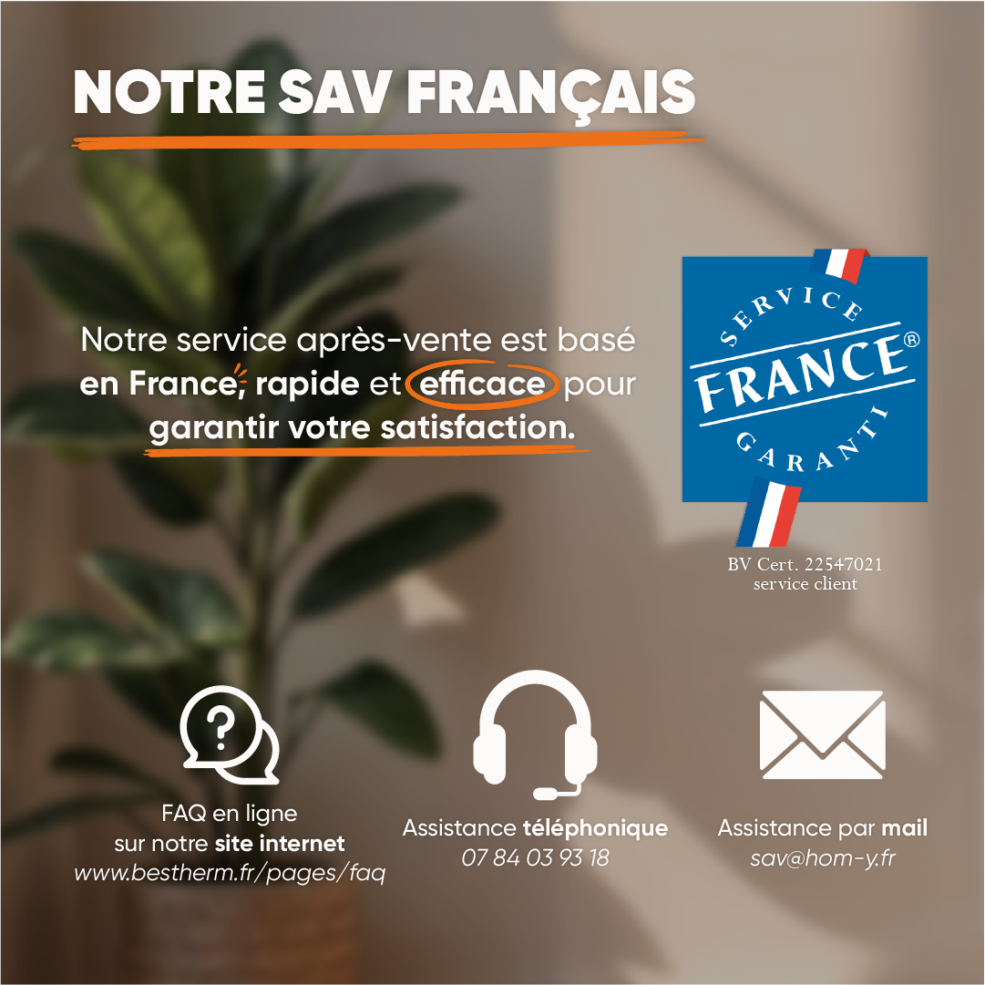 Radiateur électrique fixe à inertie sèche céramique 1500W Bestherm ARIA horizontal blanc - 7