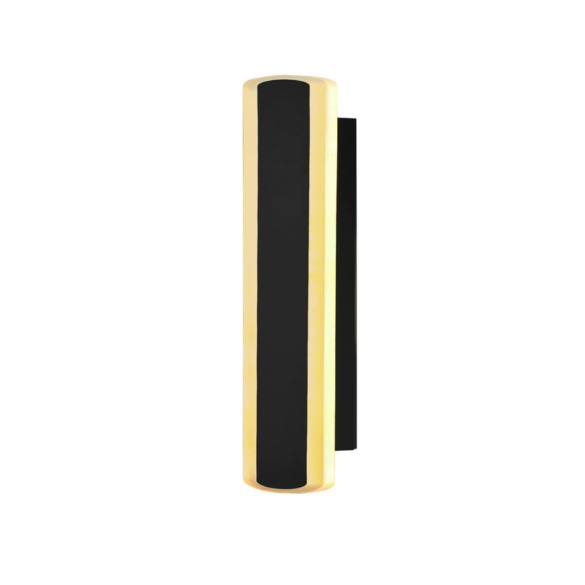 Kinkiet zewnętrzny STICK LED 12W Ciepła biel 600lm czarno-złoty wym: 30x5x8 cm IP65 Candellux