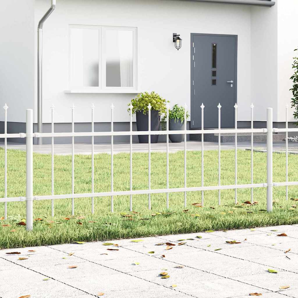 Ogrodzenie Ogrodowe 7 pcs Biały 11,9 x 0,6 m vidaXL