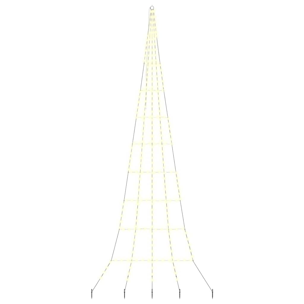 Choinka świąteczna LED Ciepła biel 511 cm Metal