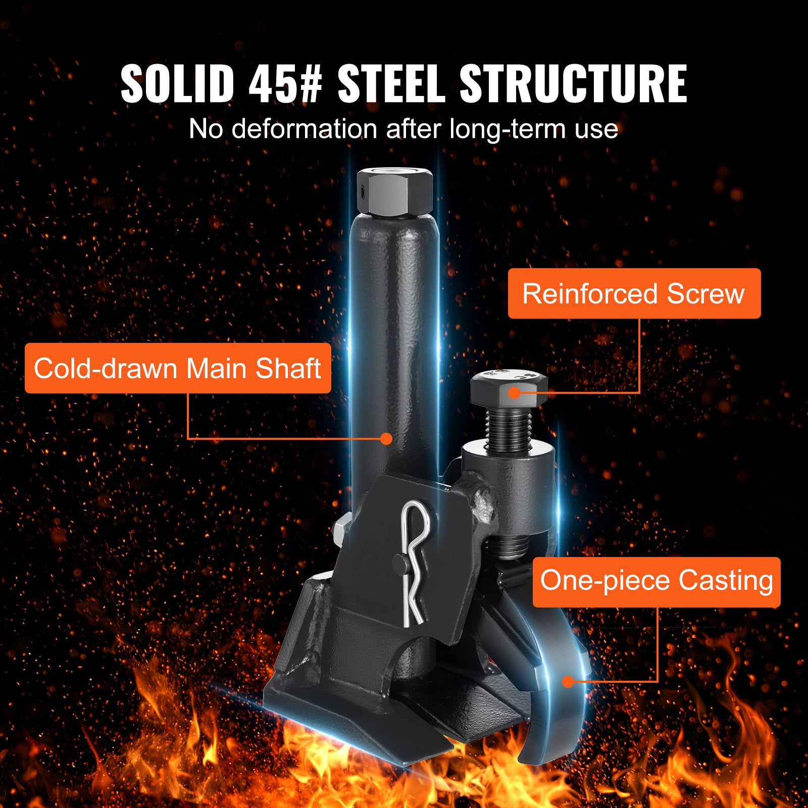 Detalonneur de Pneu VEVOR 96,5-106,7 mm Decolle Pneu Manuel en Acier Outil Demonte Pneu Portable pour Decoller Facilement Pneu de la Jante sans - 3