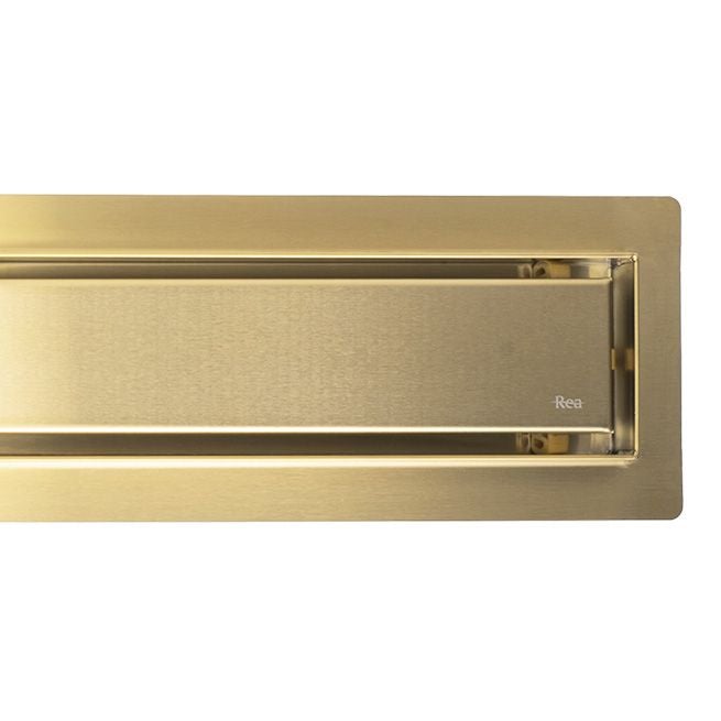 DRENO LINEAR REA NEOX PRO 600 BRUSH GOLD 64X11X6,5CM - 8