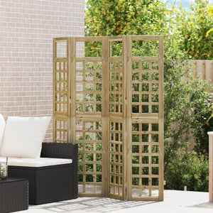 Paravento Gimisgu 4 Pannelli 200x170 Cm: Divisorio Opaco Per Privacy In Giardino, Balcone E Ufficio (Antracite)