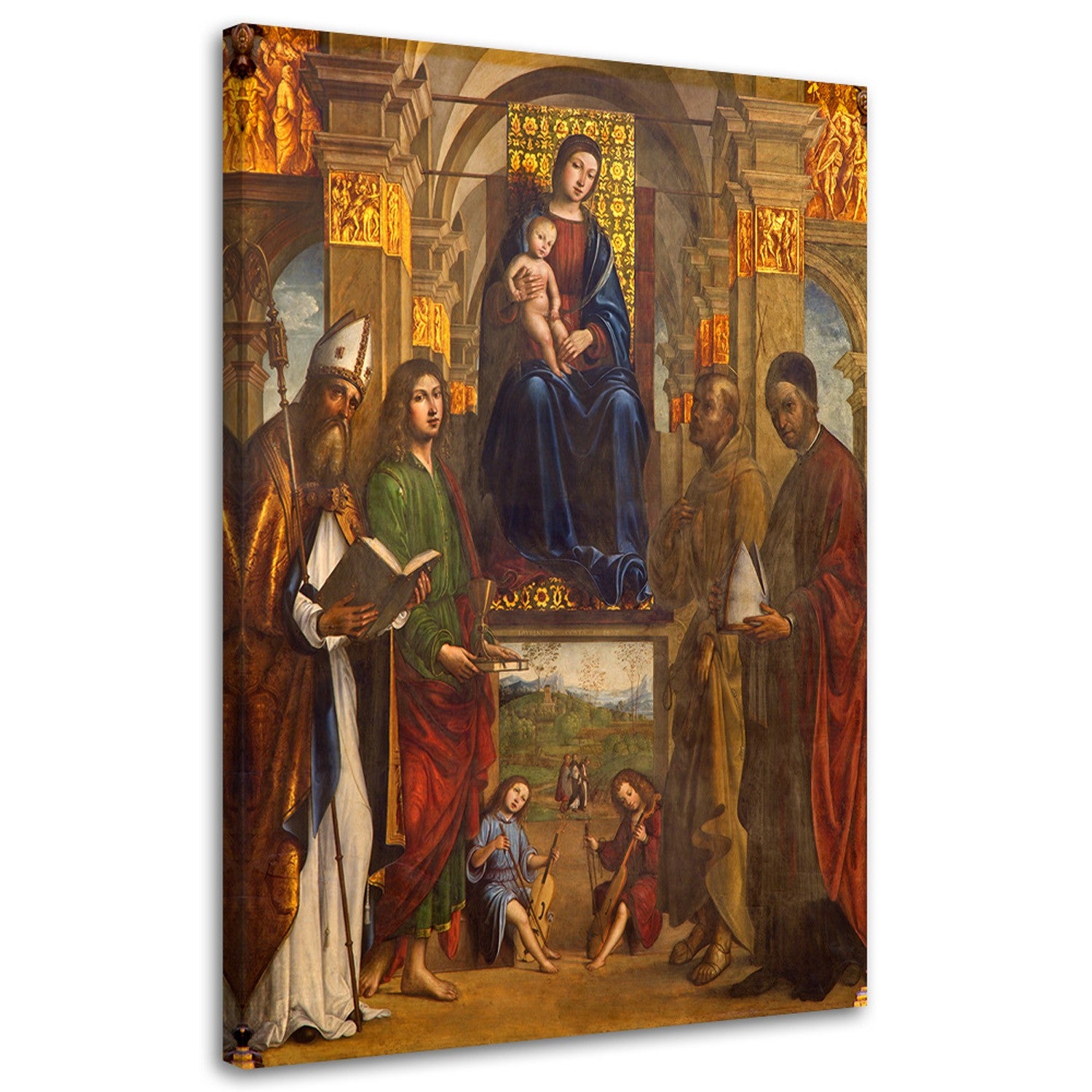 Obraz na płótnie, Madonna i święci Bolonia 80x120