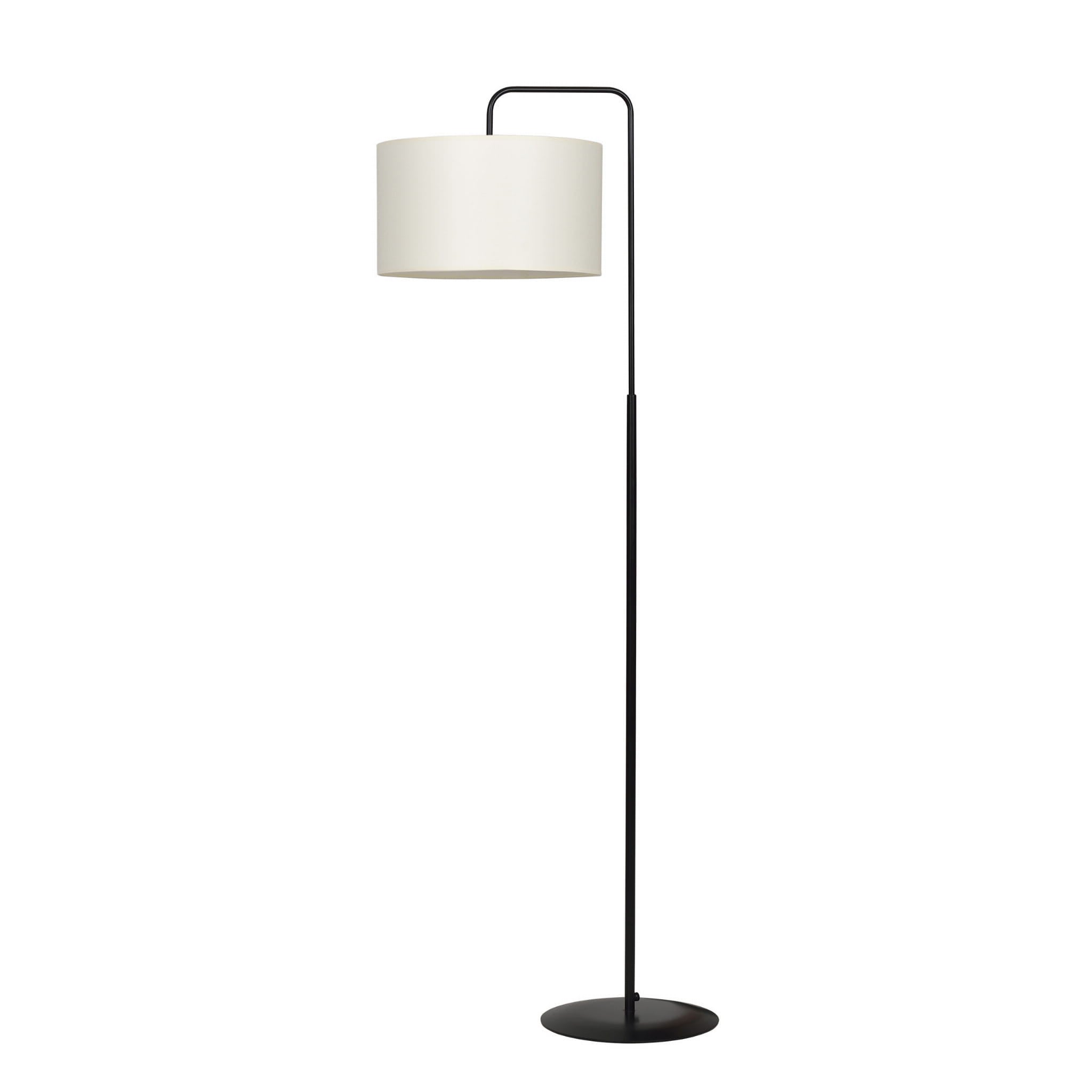 Lampa podłogowa stojąca Trapo czarna-ecru 1xE27x15W wym: 150 x 50 x 35 cm tkanina Emibig