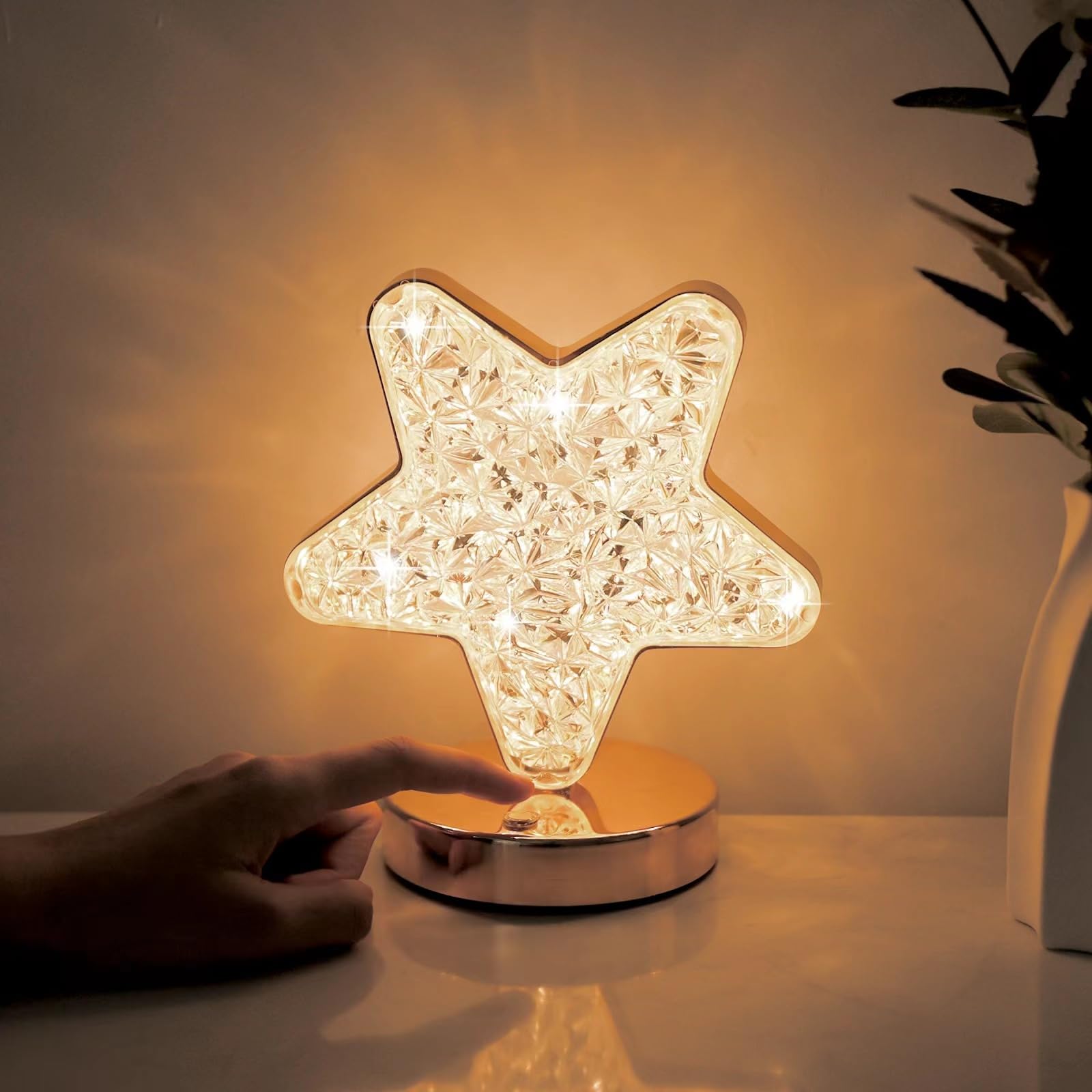 3 vie lampada Touch dimmerabile USB C porta di ricarica fungo luce notturna lamp