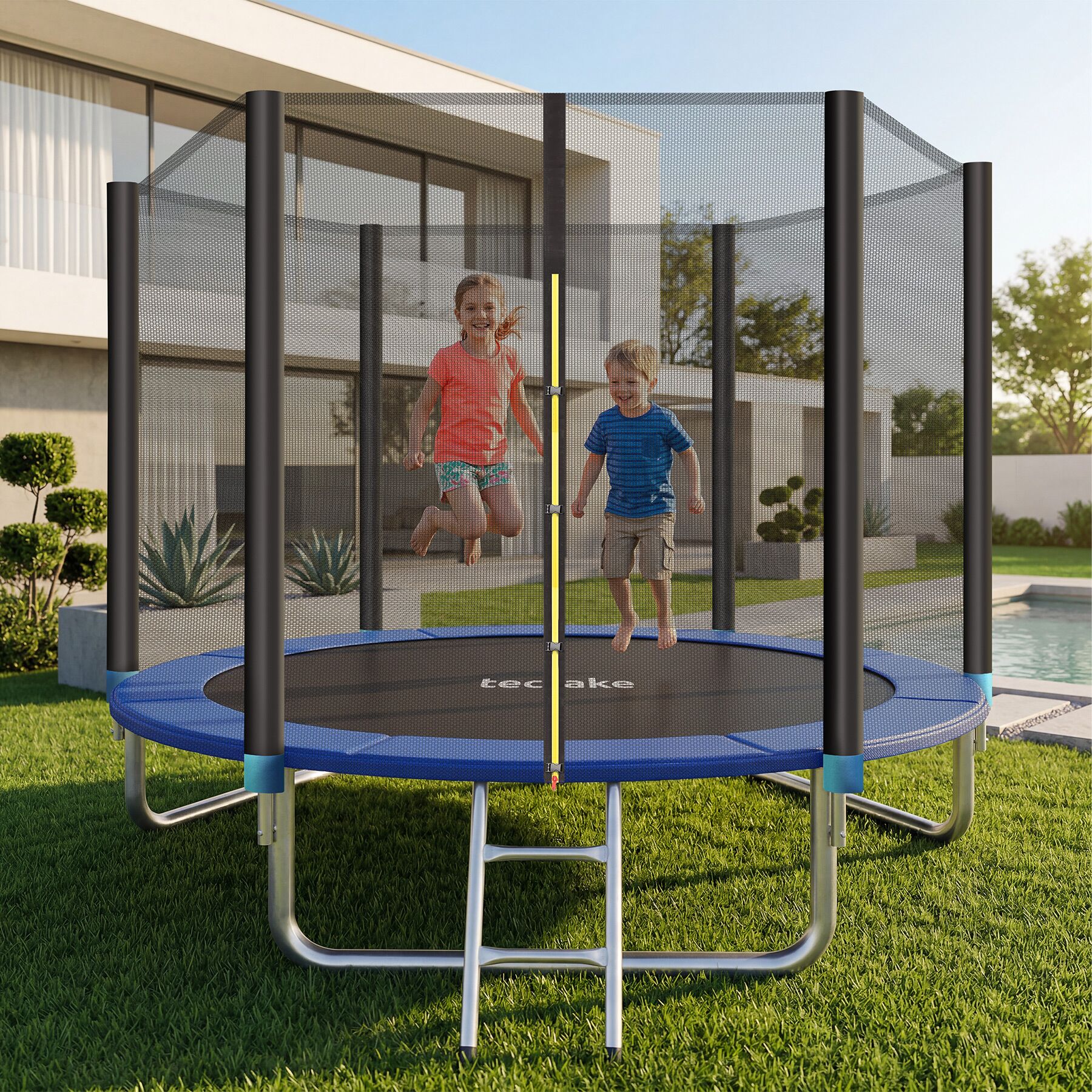TECTAKE Trampolim Ø244 cm, GS certificado - 3