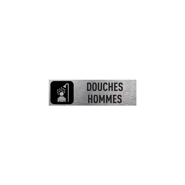 Plaque De Porte Douches Hommes 170x50 Mm 17x5 Cm Adh sif Aspect plaque-de-porte-douches-hommes-170x50-mm-17x5-cm-adh-sif-aspect