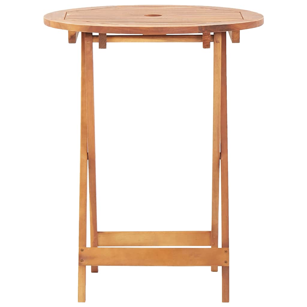 Table d'appoint d'extérieur rectangulaire en Bois Marron 2 places - 5