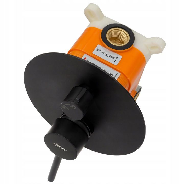 ROBINET DE BAIGNOIRE ENCASTRÉ REA LUNGO + BOX BLACK - 6