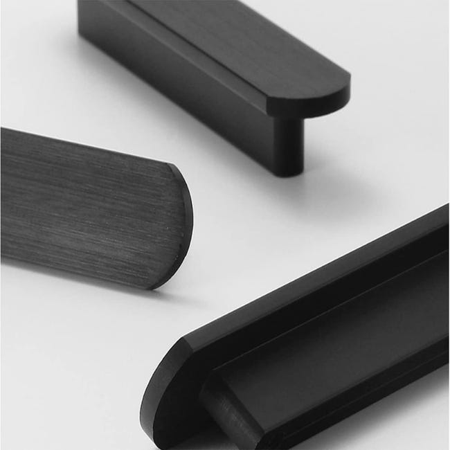 Lot De 20 Poignées De Cuisine En Inox Noir - Entraxe 128 Mm, Style Moderne, Goldenwarm