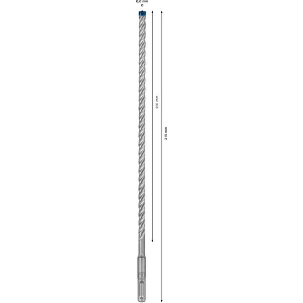 Taladro de martillo experto SDS PLUS-7X, 8 x 250 x 315 mm - 8