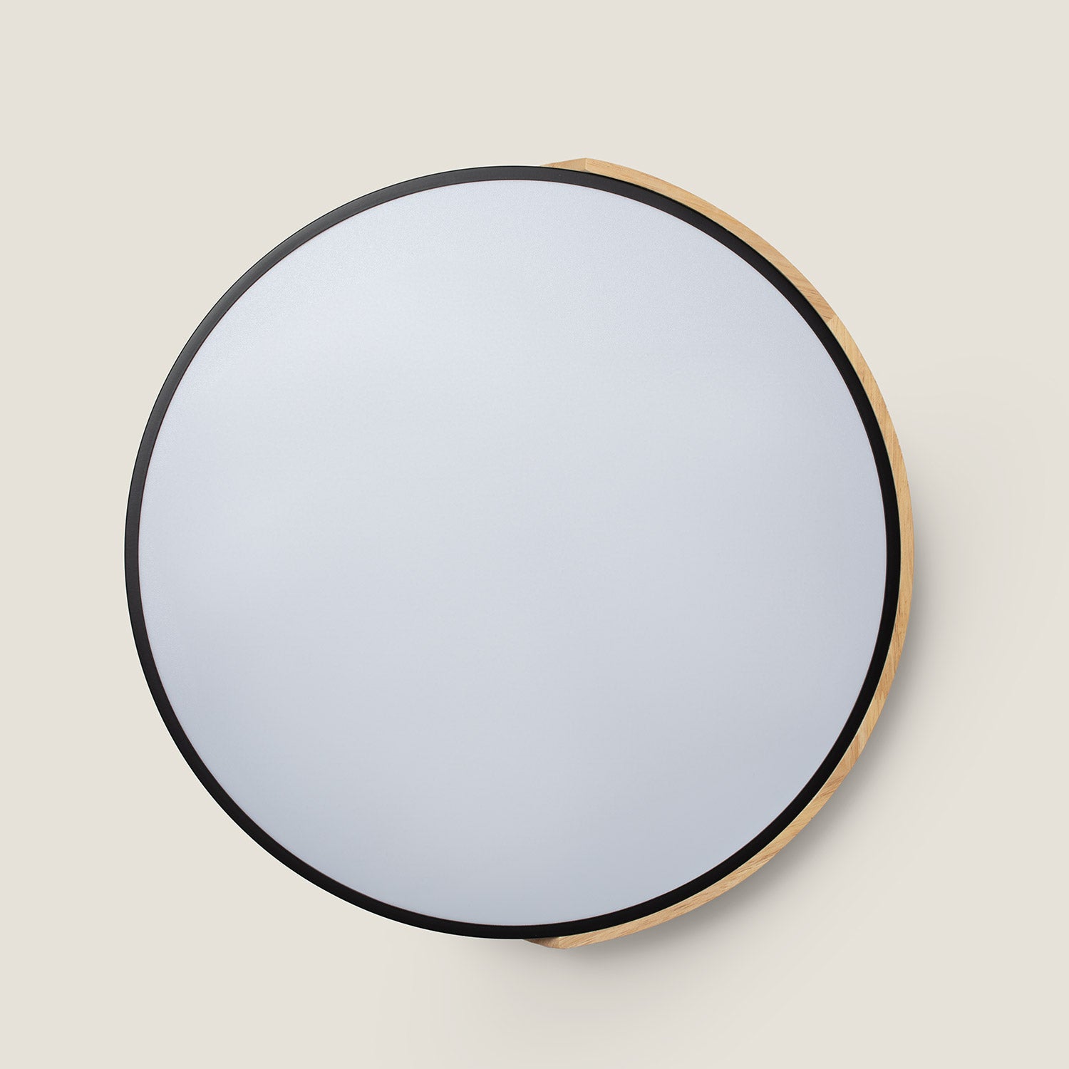 Ledkia Plafón LED 36W Circular Madera Ø500 mm CCT Seleccionable Semi-Dari Negro - 2