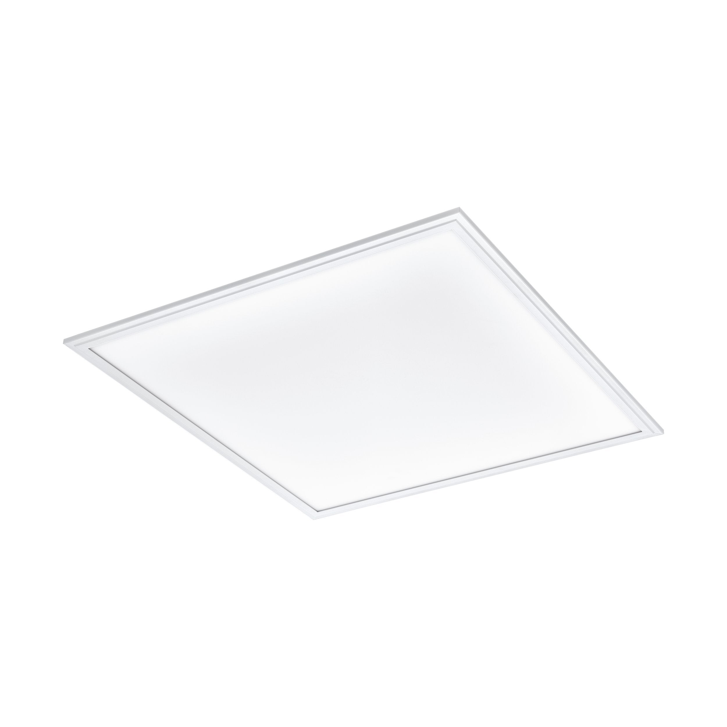 Plafonnier LED EGLO Roncade - 3 Panneaux, 26W, 2400 Lumens, Lumière Blanche Chaude - Aluminium/acier Chromé