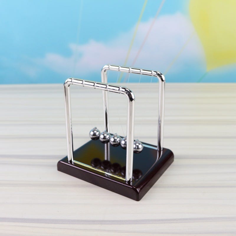 Bola de péndulo de ciencia física de Metal, adorno de decoración para Bola de péndulo de ciencia física de Metal, adorno de decoración para