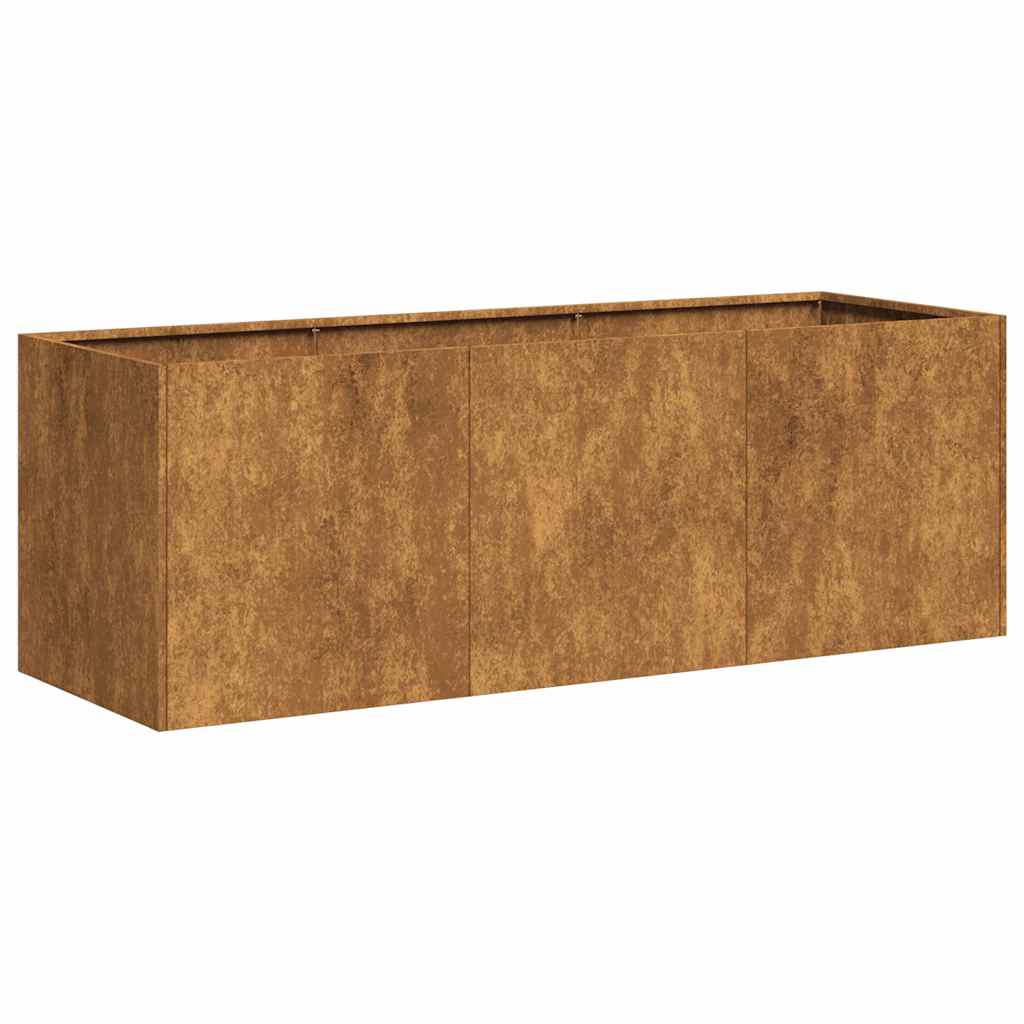Jardinière，Pot de Fleurs rouillé 120x40x40 cm acier inoxydable CFW36152 - 2