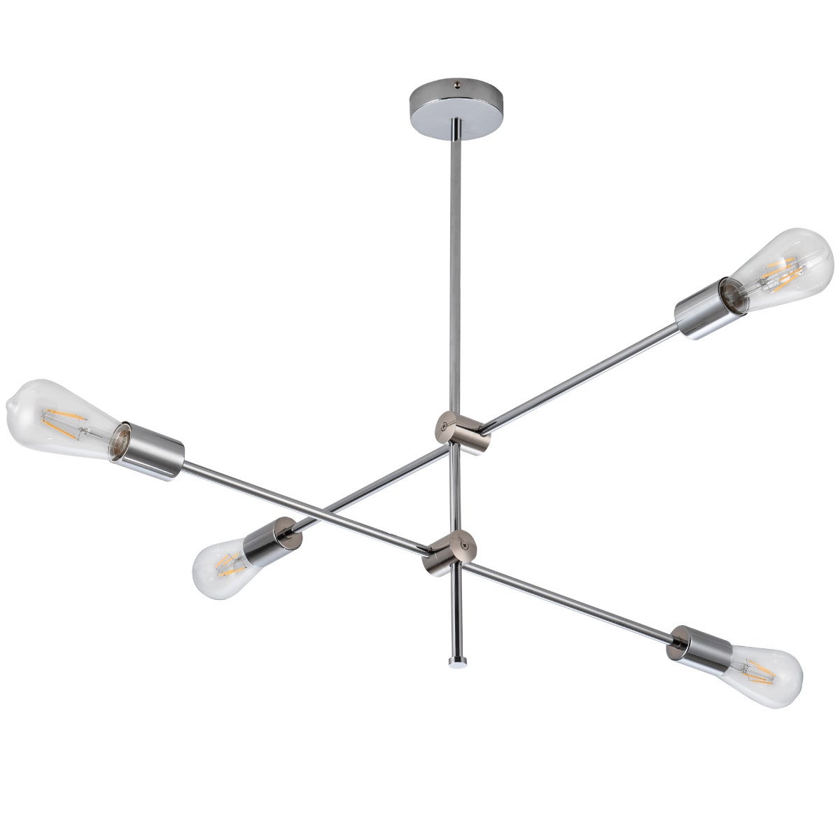 Lampa wisząca Mora chromowana 4xE27x20W wym: 65 x 75 x 75 cm metal Polux