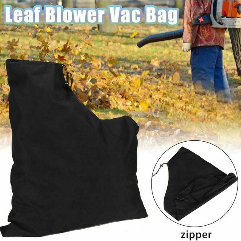 Sac d'aspirateur universel pour souffleur de feuilles de jardin, pelouse, cour, déchiqueteuse - Noir - 5