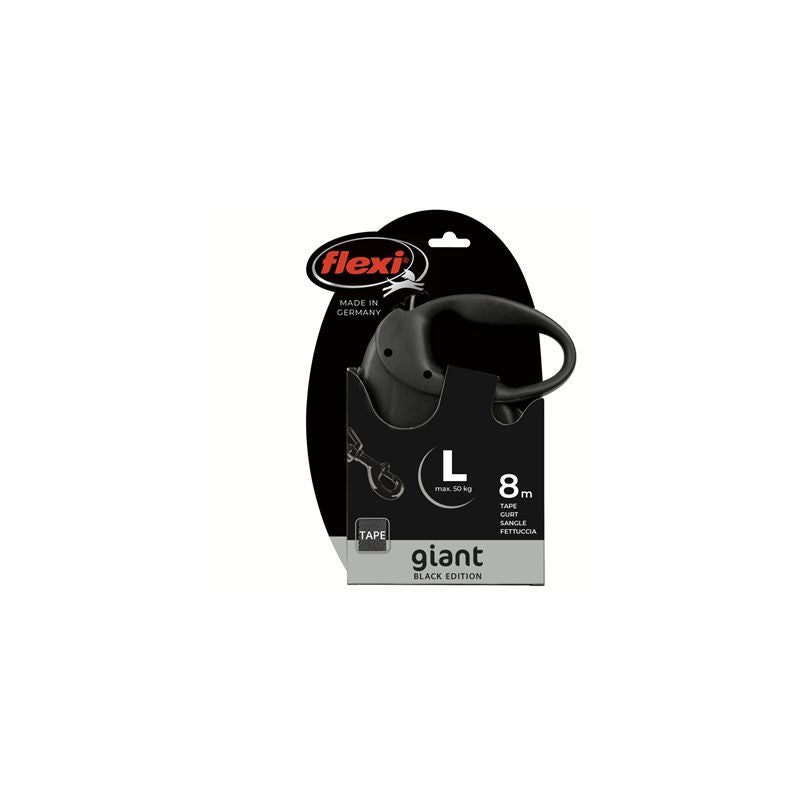 FLEXI Giant Tape Black Edition - correa automática para perros - 8 m - 3