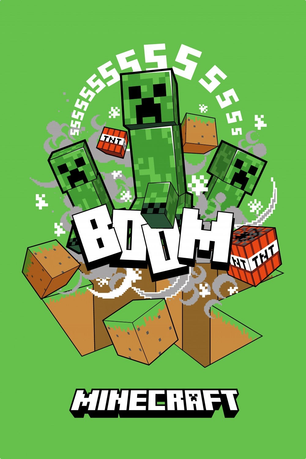 Serviette de plage coton Minecraft 140x70 cm